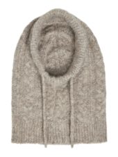 OBJMILU cable knit balaclava