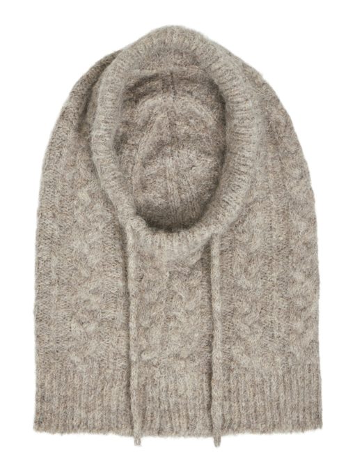 OBJMILU cable knit balaclava