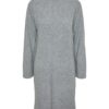 YASEMILIE ls funnel knit dress Grey