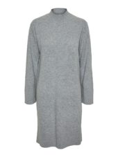 YASEMILIE ls funnel knit dress Grey