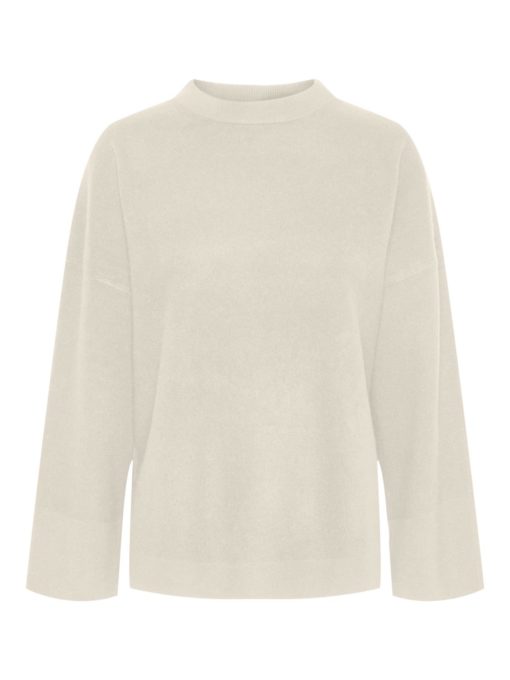 YASEMILIE o-neck knit pullover Birch