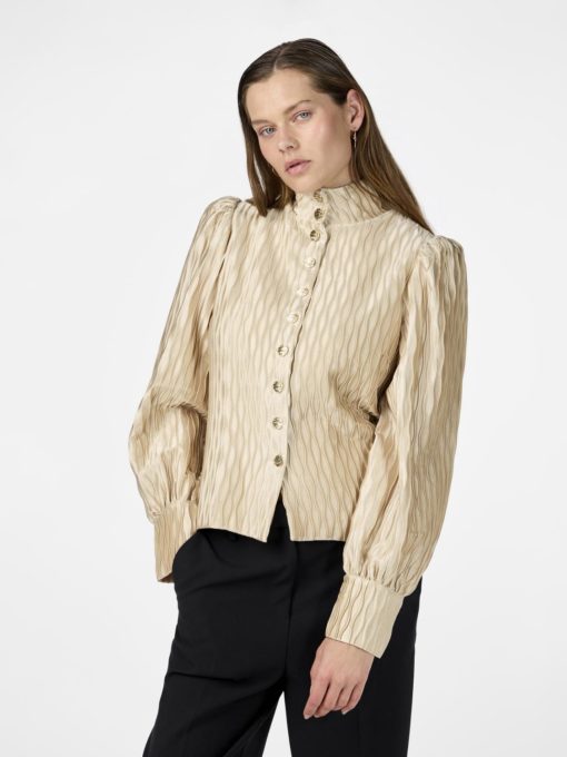 YASRIPPLE ls shirt - show Beige