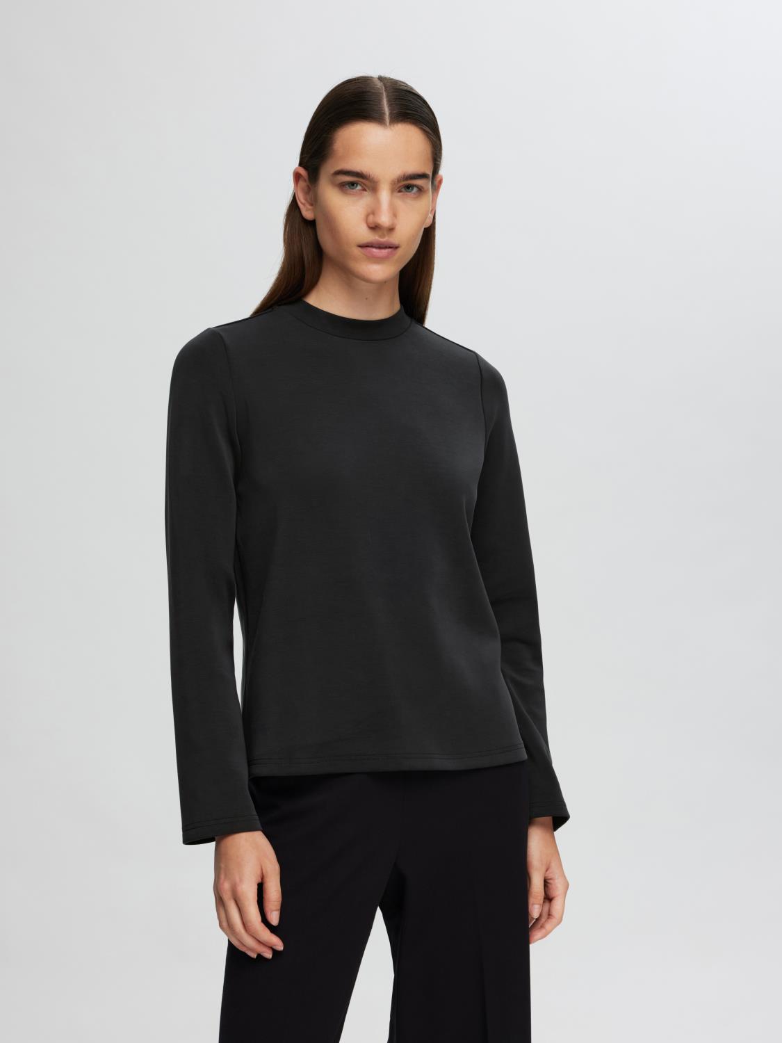 SLFTENNY ls boxy tee Black