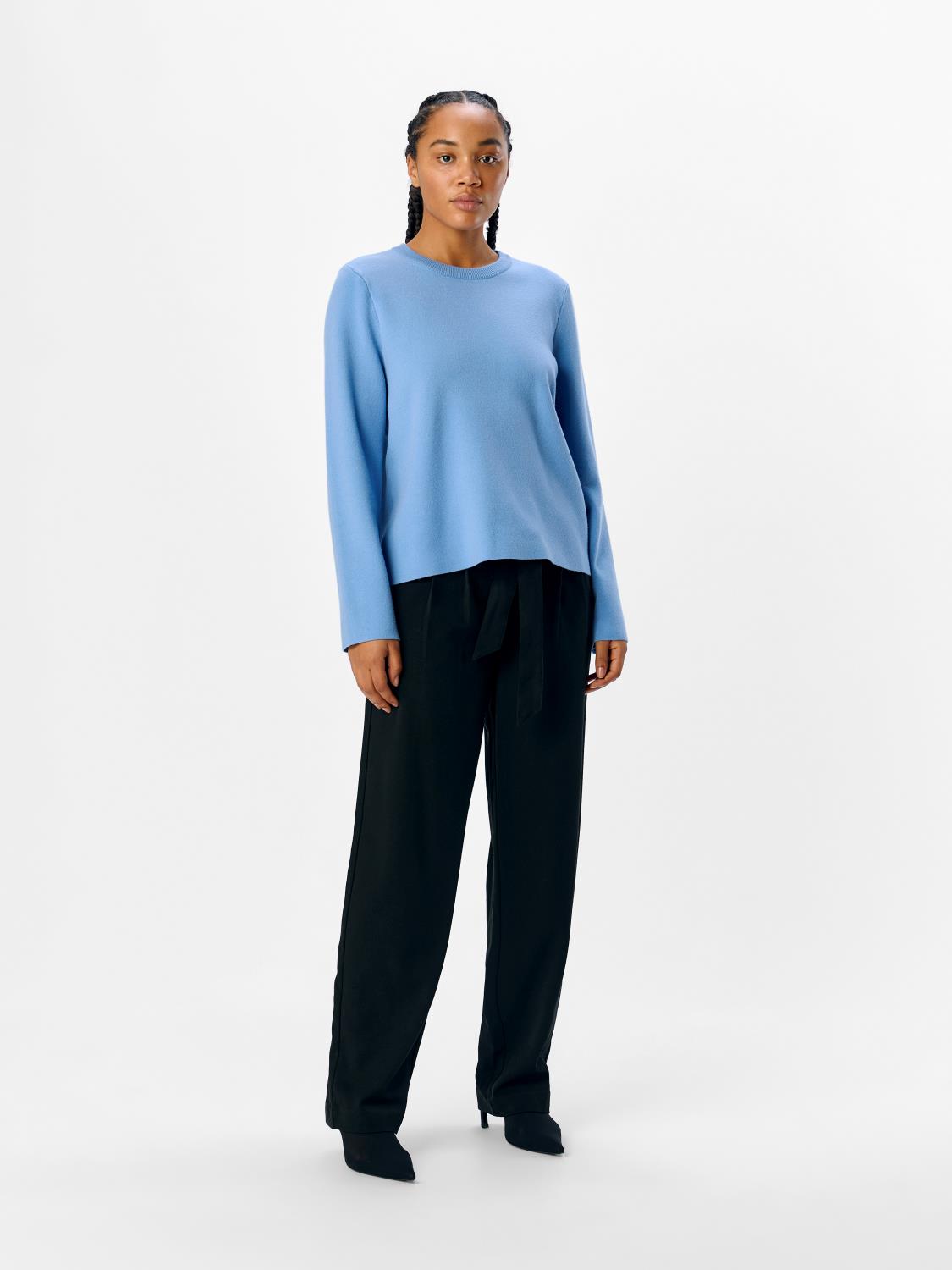 OBJREYNARD square sleeve o-neck Blue