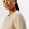 OBJREYNARD square sleeve o-neck Beige