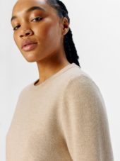 OBJREYNARD square sleeve o-neck Beige