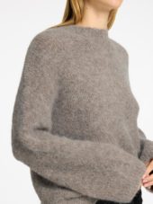 SLFGABELLA ls knit o-neck Steel Gray