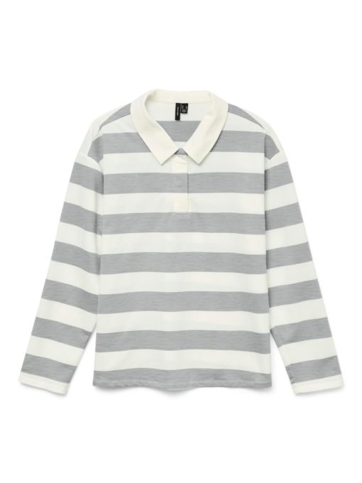 VMPERNILLE ls striped polo tee