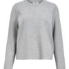 OBJREYNARD square sleeve o-neck Grey