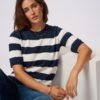 KAlizza Striped Knit Navy