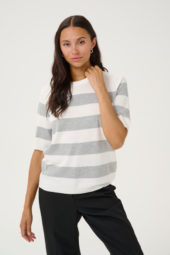 KAlizza Striped Knit Grey