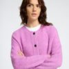 SLFLULU ls knit short cardigan Pink