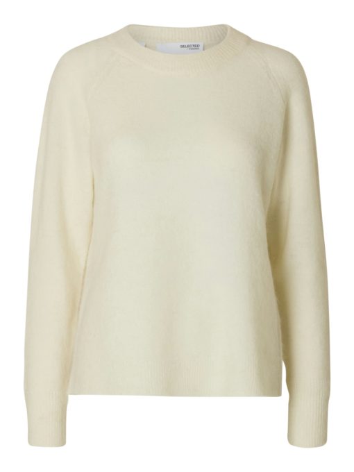 SLFLULU ls knit o-neck White