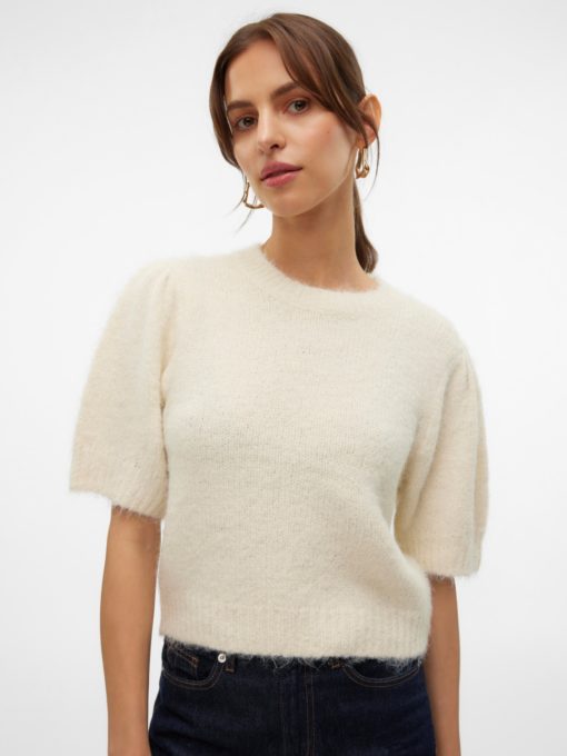 VMNOVAH ss o-neck puff pullover Birch