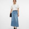 VMHILLA mr wide 7/8 denim skirt