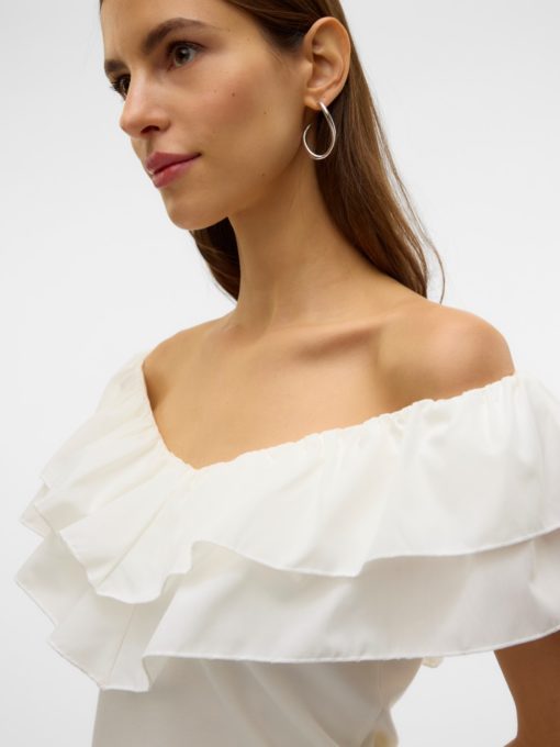 VMANE sl frill short top White