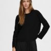 SLFESSENTIAL ls boxy tee Black