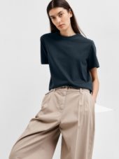 SLFESSENTIAL ss boxy tee Navy
