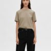 SLFESSENTIAL ss boxy tee Greige