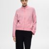 SLFSIA ras ls knit zipper cardigan Peony