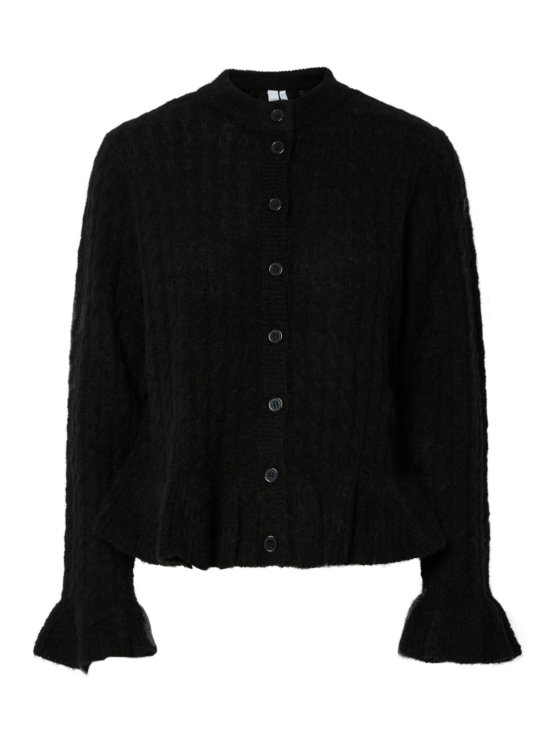 YASNUMA ls knit cardigan Black