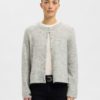 SLFLULU new ls knit cardigan Light Grey