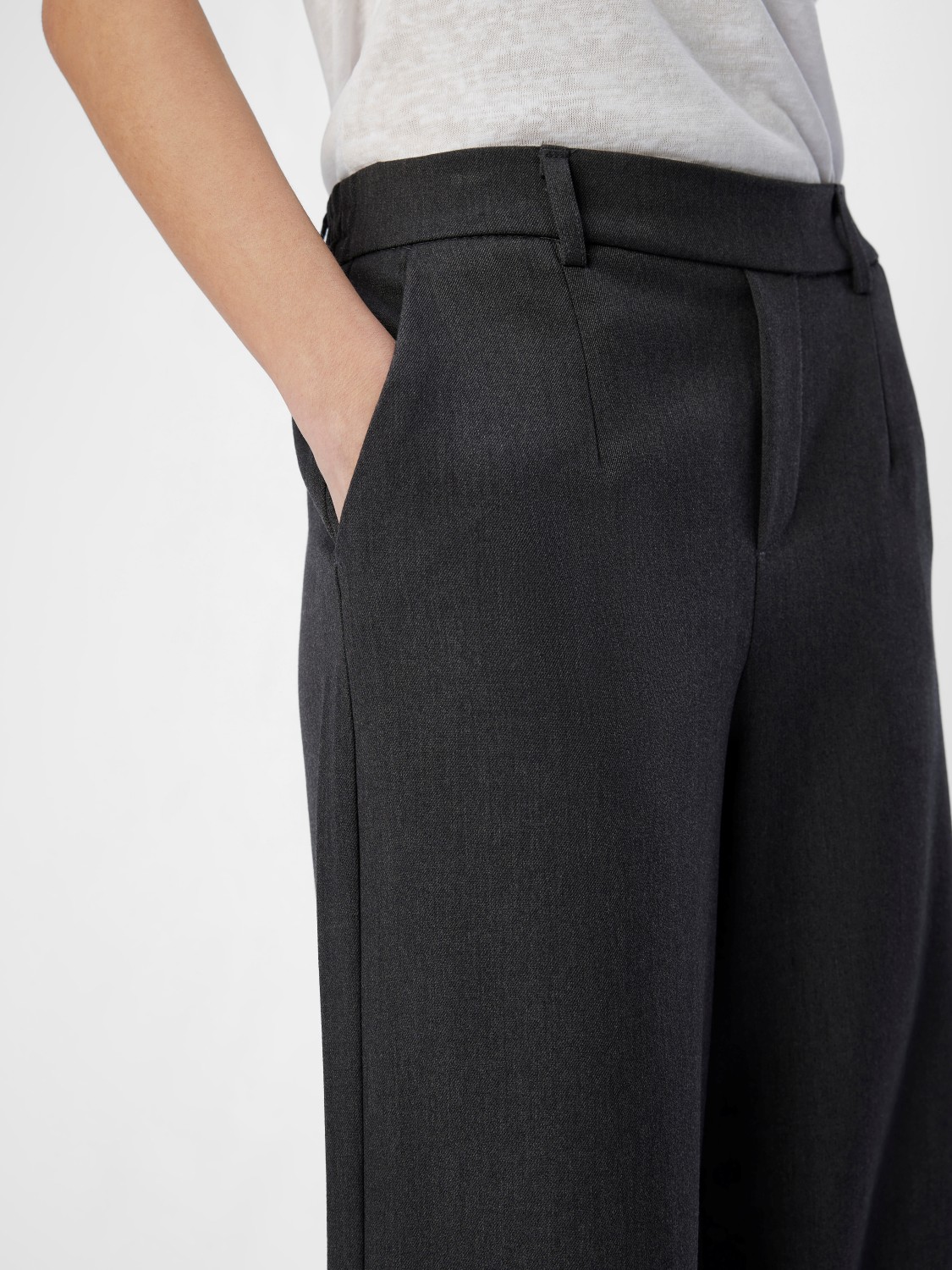 OBJLISA wide pant Grey