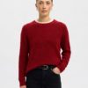 SLFLULU ls knit o-neck Red