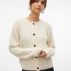 VMNOVAH ls o-neck button cardigan Birch