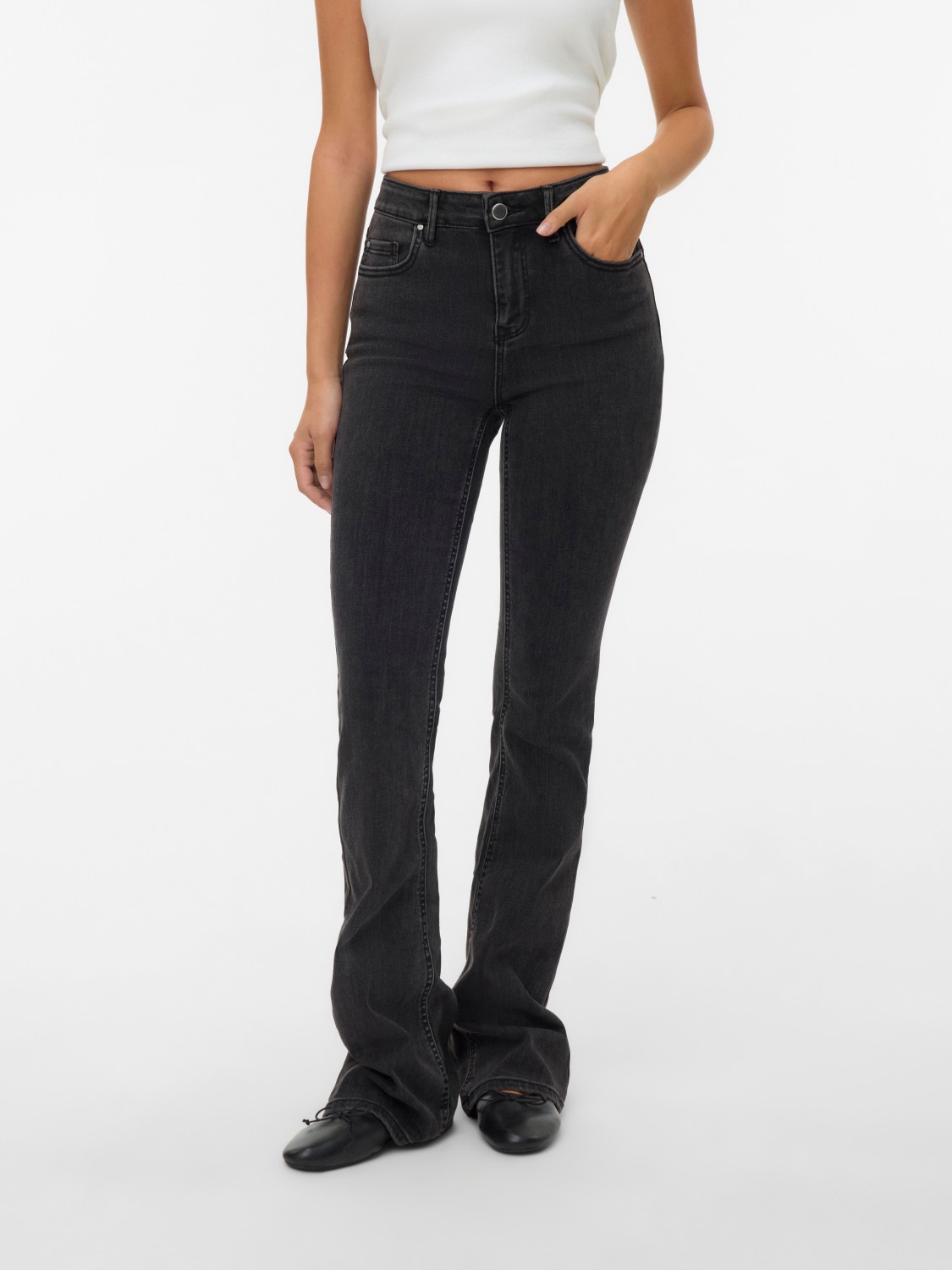 VMFLASH mr flared jeans Black