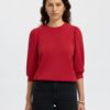 SLFTENNY 3/4 sweat top Red