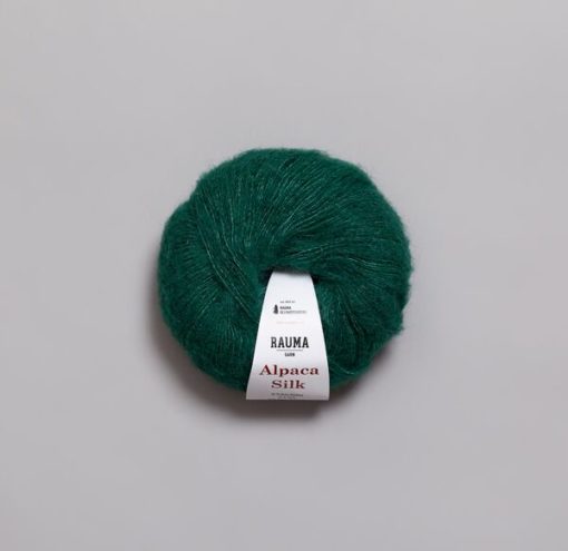 ALPACA SILK mørk grønn