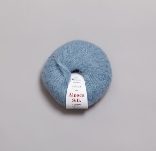 ALPACA SILK mellomblå