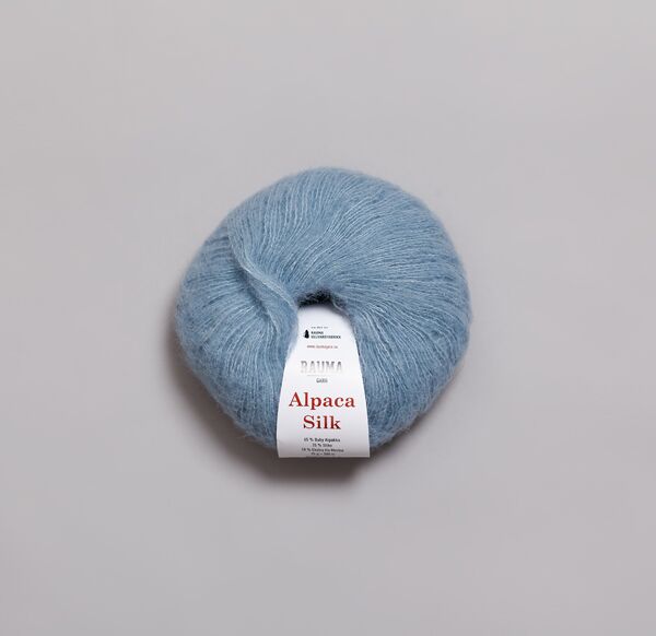 ALPACA SILK mellomblå