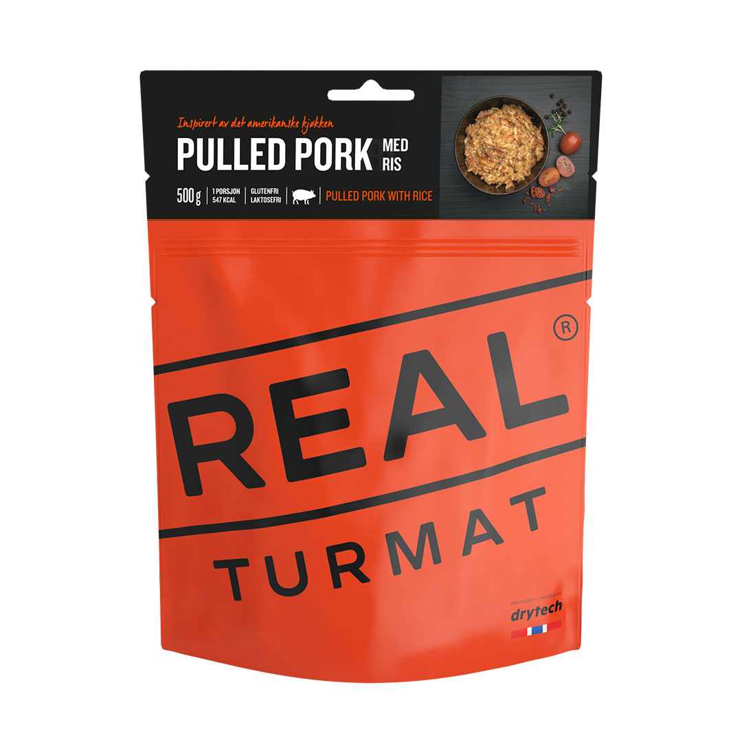 Real Turmat Pulled Pork m/ris