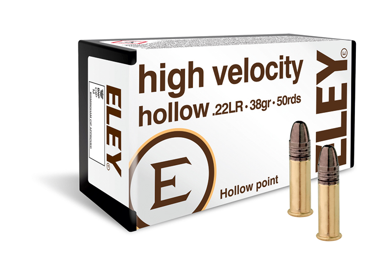 .22LR High velocity HP Eley 38gr 50sk