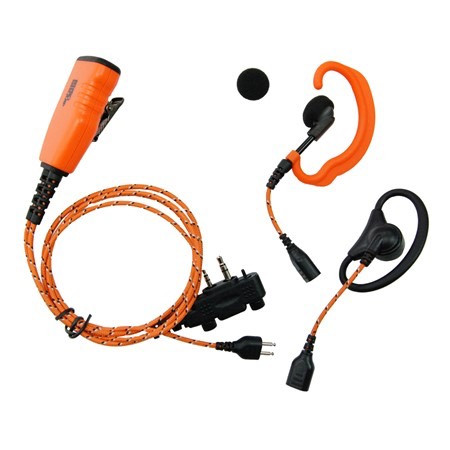 ICOM headset D+C-musling kabel 29124 svart/oransj