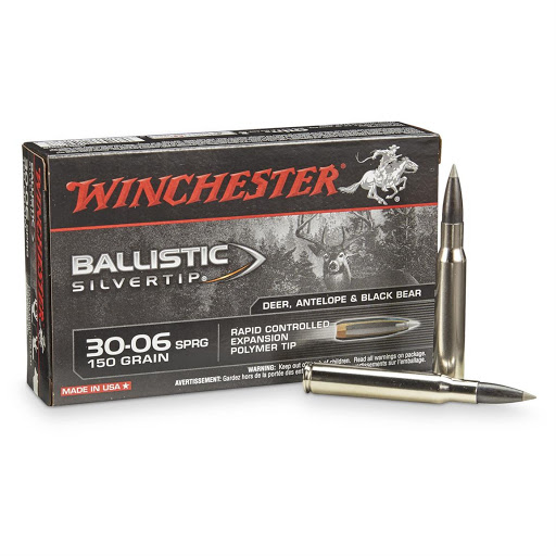 Winchester ballistic silvertip 30-06 168gr 20 patroner
