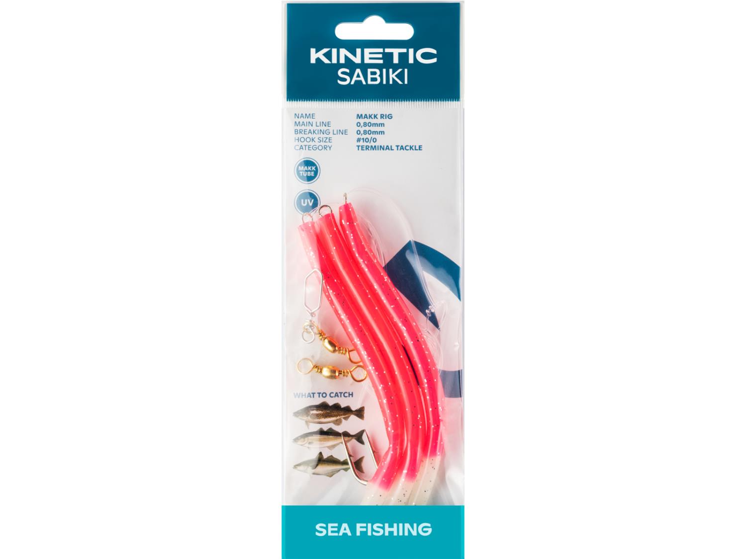 Kinetic Sabiki Makk #10/0 Pink Splatter