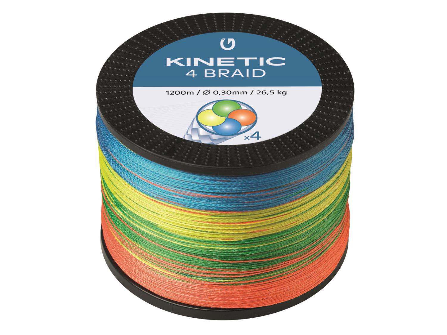 Kinetic 4braid 1200m 0,40 Multi Colour