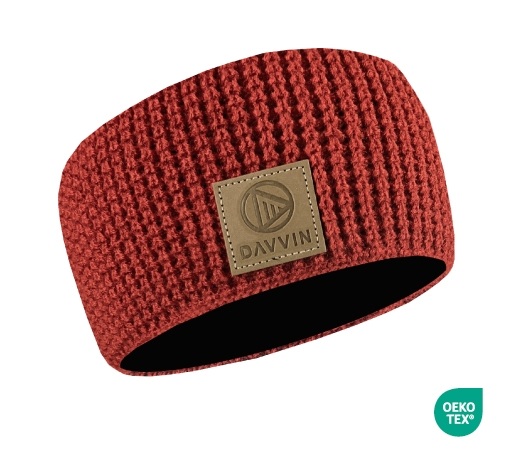 Laslettind Headband Knit Copper Red
