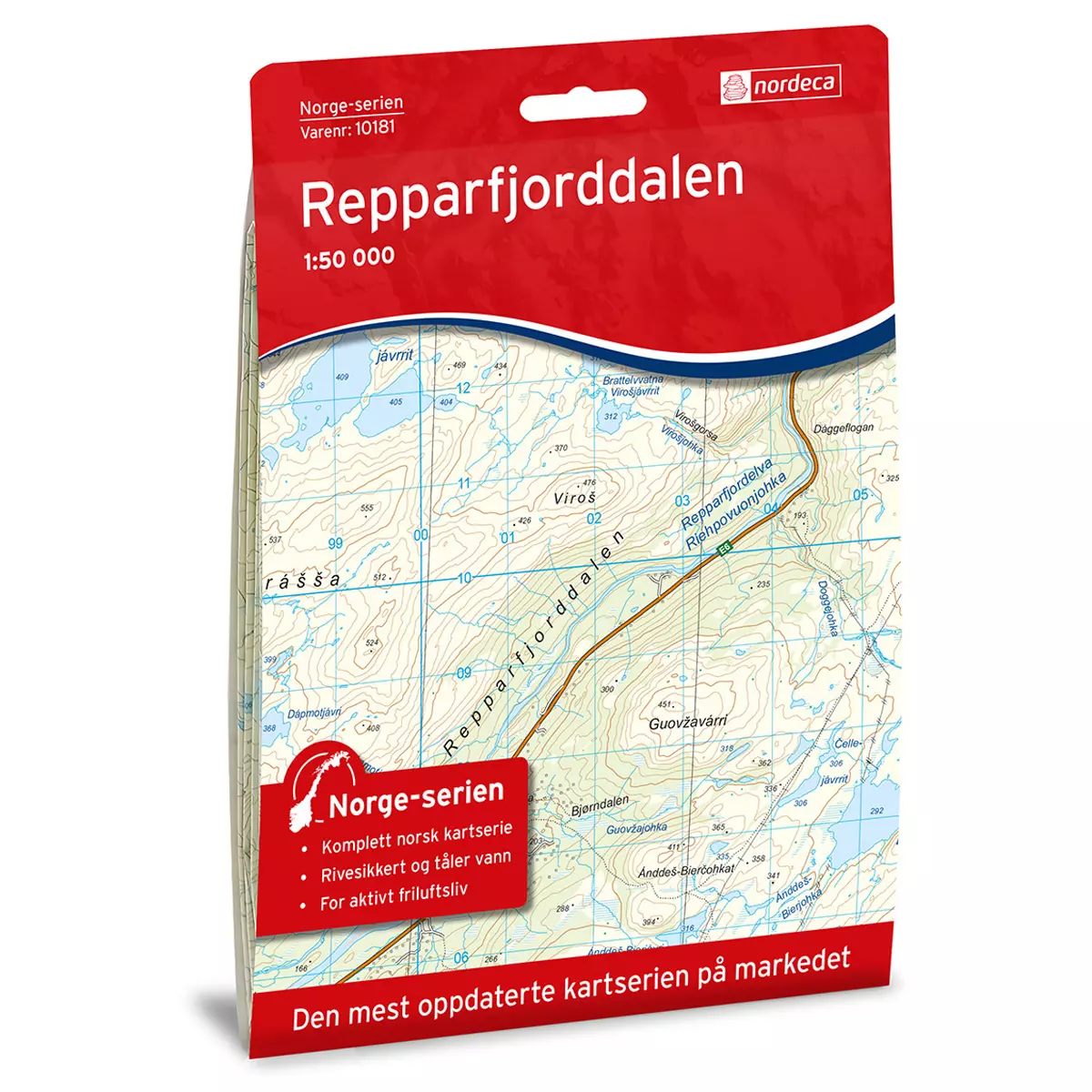 Repparfjorddalen Norge-serien Turkart