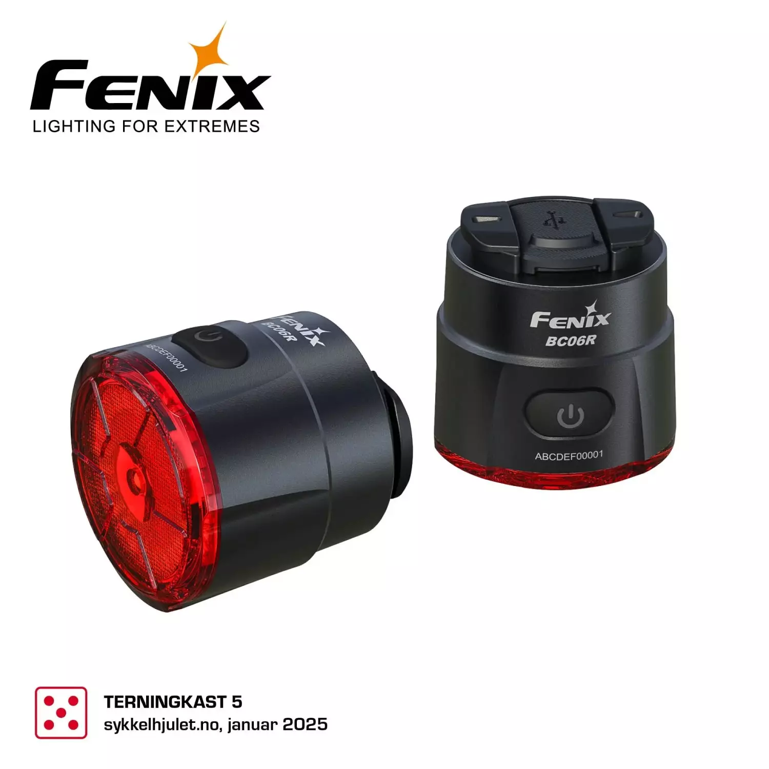 FENIX BC06R BAKLYKT SYKKEL MED SMART BREMSELYS