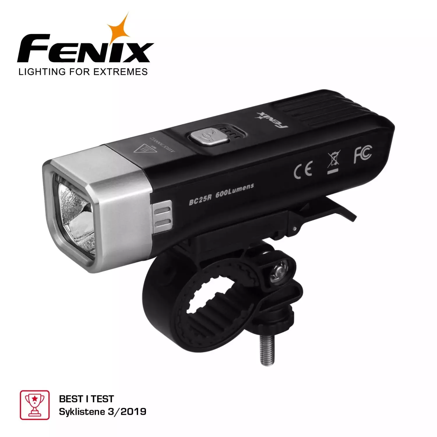 FENIX BC25R SYKKELLYKT 600LM