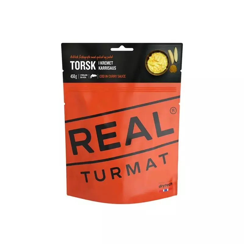 Real Turmat Torsk i kremet karrisaus 500gr