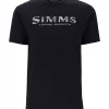 Simms Shroud Fill Logo T-Shirt Black
