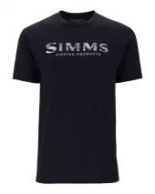 Simms Shroud Fill Logo T-Shirt Black