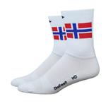 Defeet Aireator Hi Top 5″ Norway Flag White