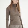 FanglW Rollneck Brown Melange