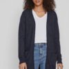 Viril open L/S Knit Cardigan - Total Eclipse